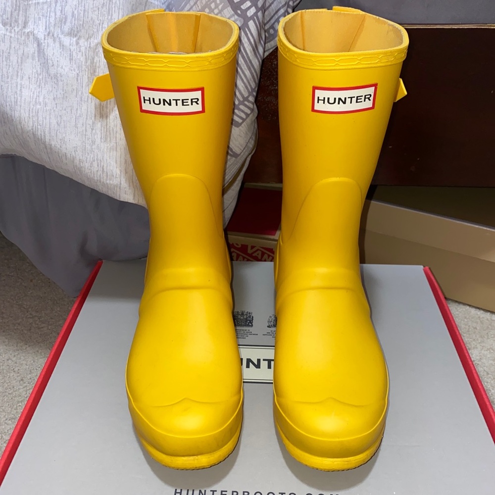 Short Yellow Hunter Boots